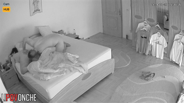 Big beauty woman relaxing after amazing sex, cool tape