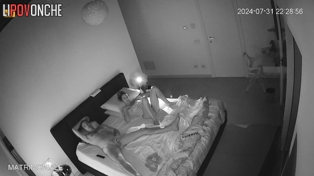 Intimate connection captured on hidden cam during a quiet night