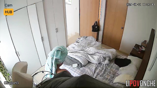 Old fart fucking his stepdaughter in sexy underwear