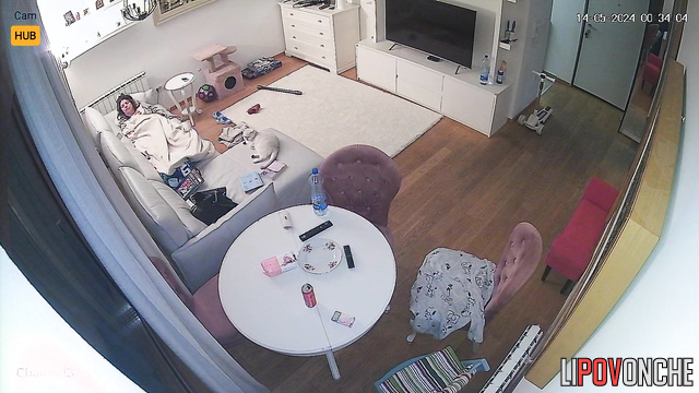 Husband went to work and she started masturbating
