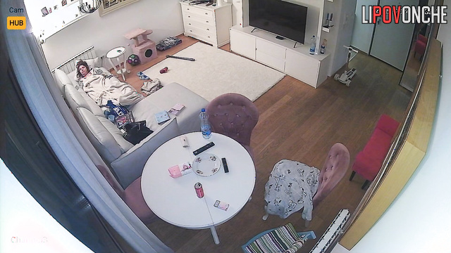 Husband went to work and she started masturbating