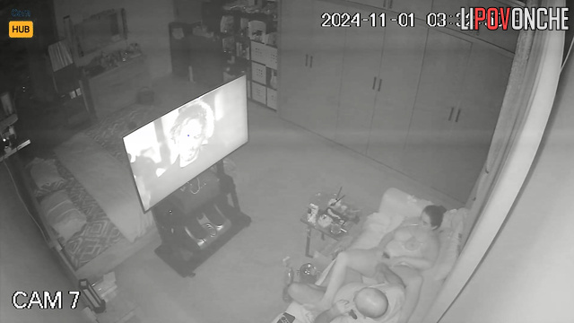 Couple fucking and smoking hookah - sex scene with old fart