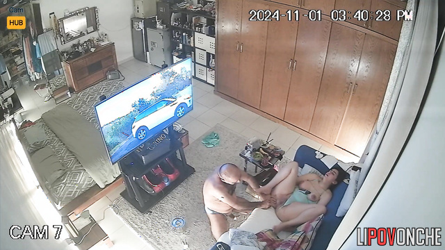 Couple fucking and smoking hookah - sex scene with old fart