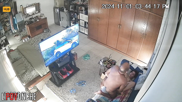 Couple fucking and smoking hookah - sex scene with old fart