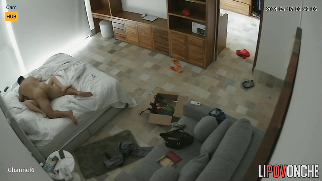 Missionary boring sex after work - hidden camera