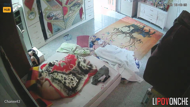 Couple from Baghdad enjoying each other under warm blanket