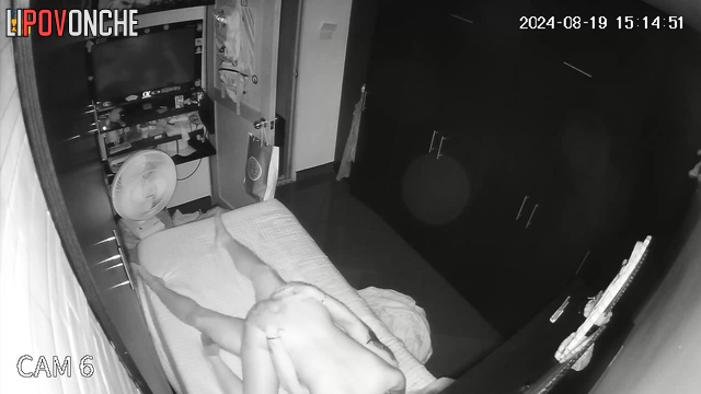 Naked sweaty couple fucking hot after day in the office