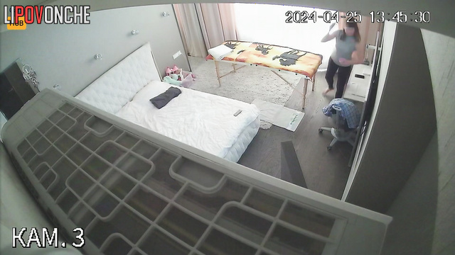Strange massage at home (man took out his long dick)