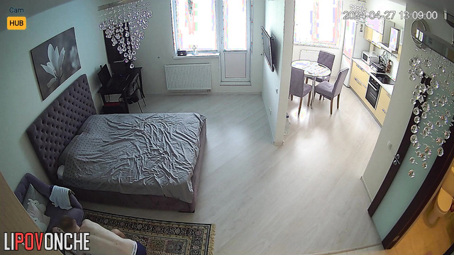 Naked couple did amazing things in their bedroom