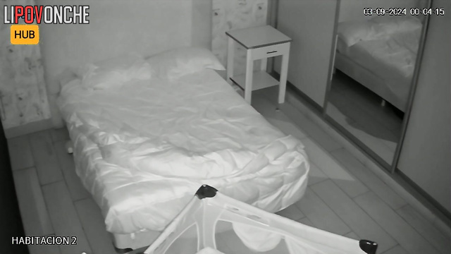 Night face sitting - she climbed onto his face after a pleasant sleep