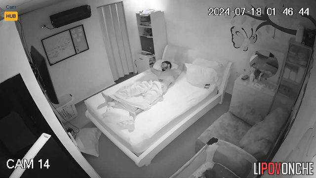 Tender kisses under sheets (before long and sensual fuck)