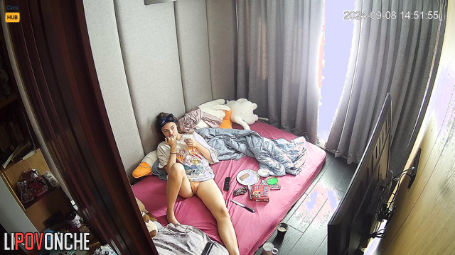 Sexy russian girl masturbating alone on gay porn