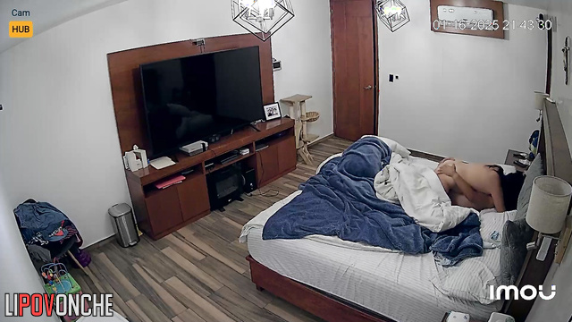 Handsome man surprises his girlfriend with a romantic evening