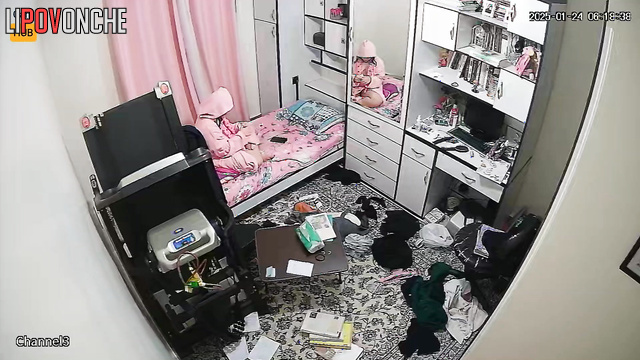 Iranian girl dressing for a night party, watch