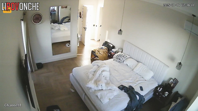 Hidden spy camera recorded their sex after awakening