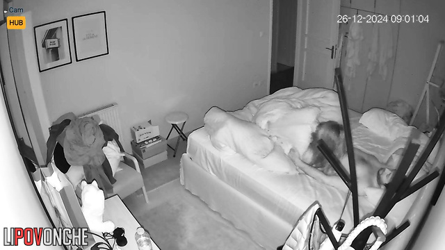 Home video from the bedroom of a Greek family: The wife wants her share of cum.