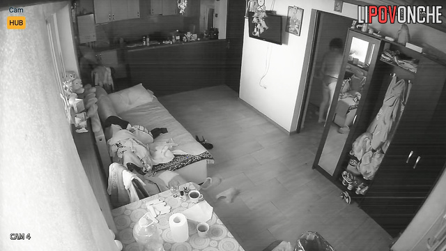 Lonely milf dancing alone in her apartment, cool video