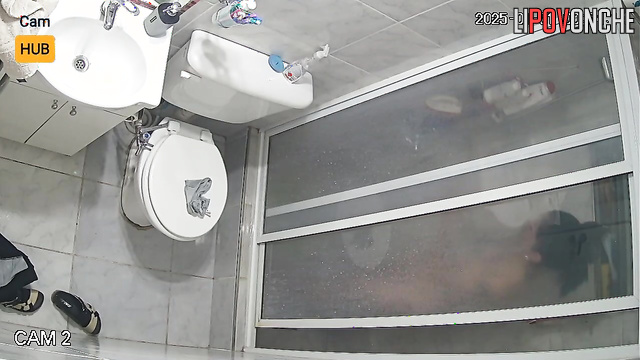 Sexy and tattooed lady washing in the bath so hot
