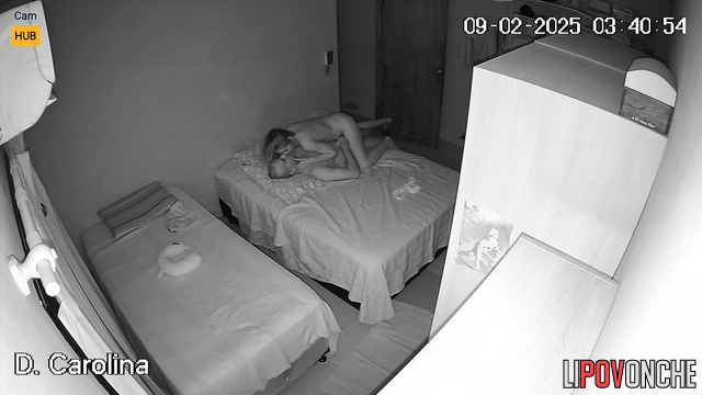 This couple prefers to fuck in the nights instead of sleeping [hidden cam]