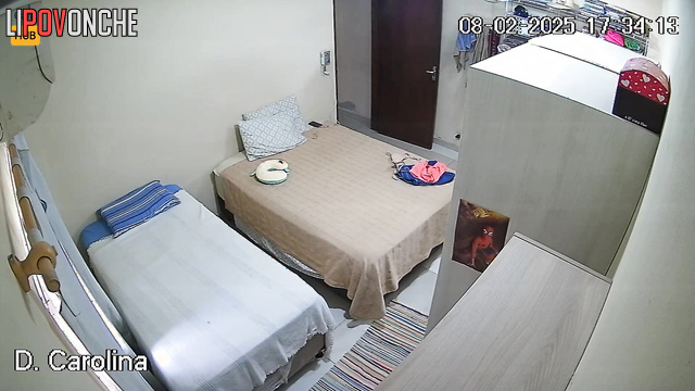 Solo sex scene with dressing blonde with small tits