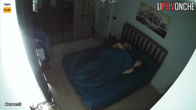 Hidden camera in their bedroom fixed passionate movements