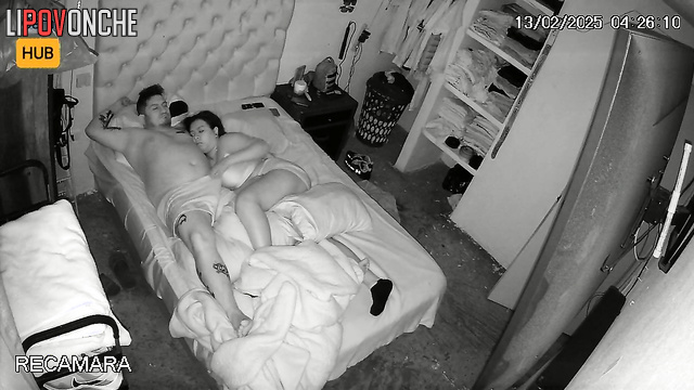Mexican couple fucking hot on winter holiday, cool tape