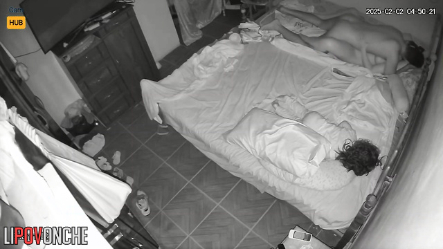 They tried to have sex quietly at first, but then they relaxed and fucked unrestrainedly