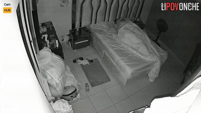 This blonde lady wanted to sleep, but her partner teased her and made her finally cum