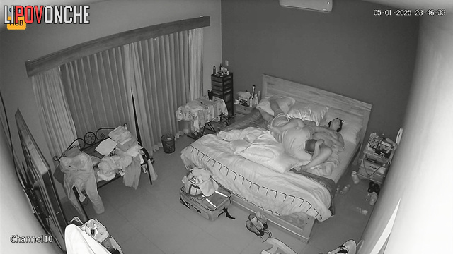 The husband was so into licking his wife's tits and pussy that he quickly cummed.