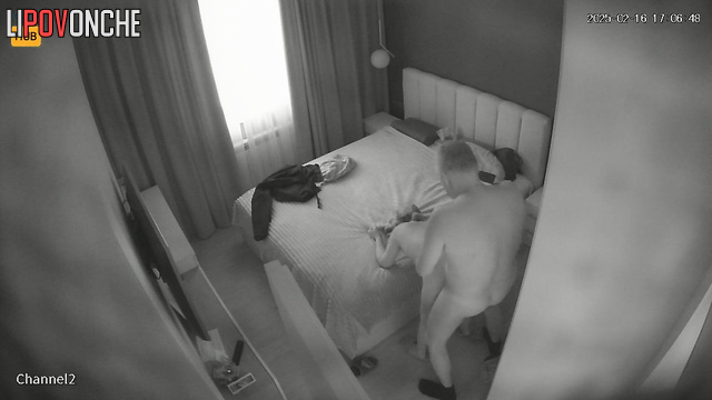Husband set up a hidden camera and saw his wife fucking his neighbor.
