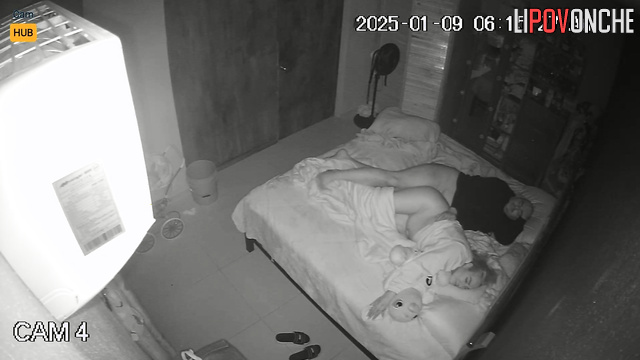 Homemade: A chubby Mexican wife talked her sleepy husband into fucking her.