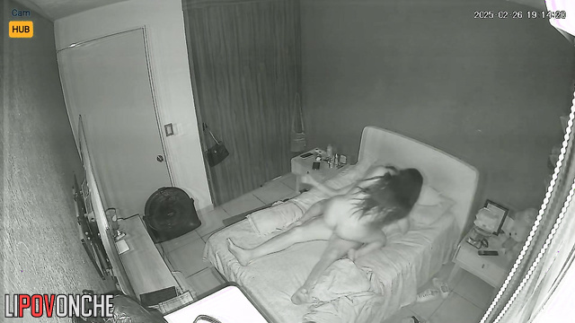 My sexy wife makes a blowjob and then she bounced with booty on me
