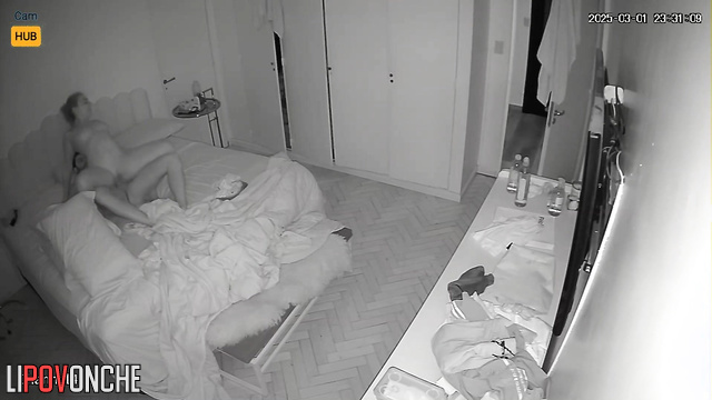 I place wet pussy of my girlfriend right on my cock - as it should be