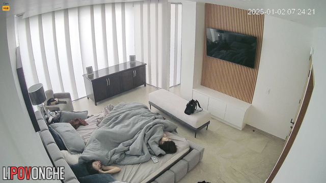 Two lesbian girlfriends had pleasant, hot sex early in the morning