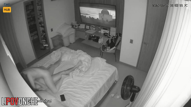 Colombian beauty plays under the covers with her bored husband's cock