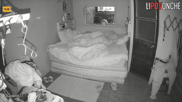 An aroused husband woke up and quickly fucked his sick elderly wife