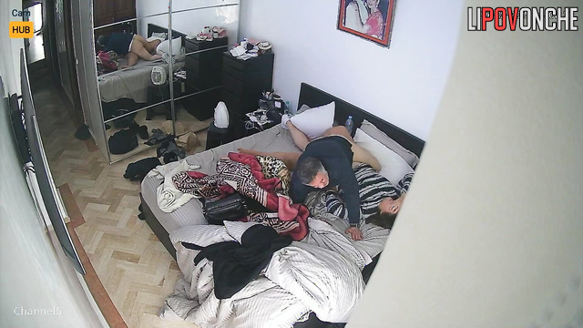 Excited older man deeply thrusts his cock into the pussy of a fat Moroccan milf