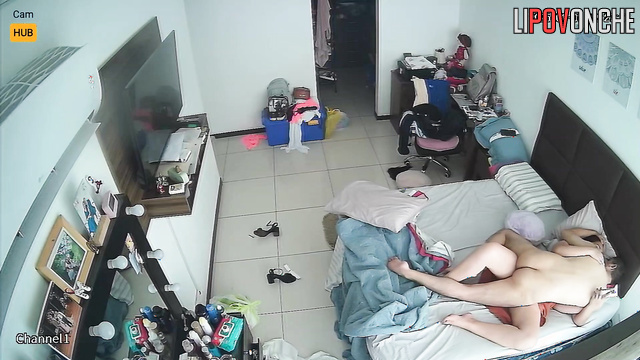 Drunk husband fell asleep right on top of his chubby wife with his cock stuck in her cunt