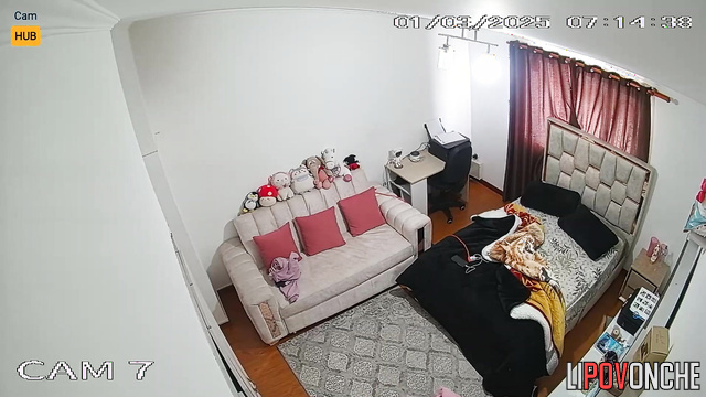 Young beauty with a big butt gets ready for a date after a shower