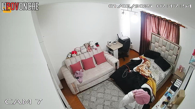 Young beauty with a big butt gets ready for a date after a shower