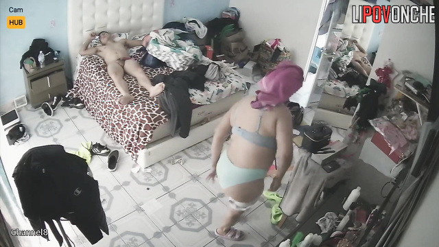 Husband quickly fucks his fat Mexican wife in different positions