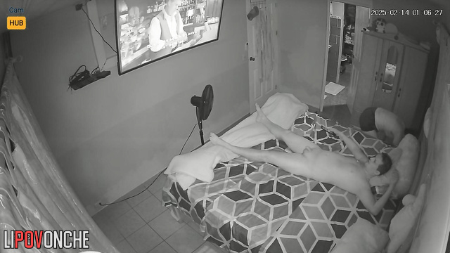 The wife is not enough of her husband's penis and she prepared a large dildo