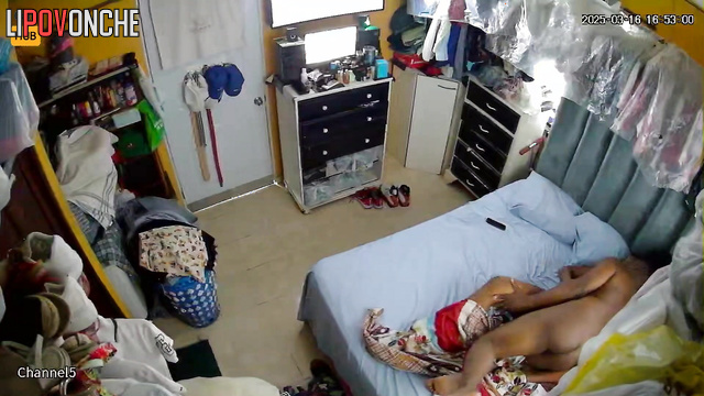 The excited Dominican brought his ebony girlfriend to an intense orgasm