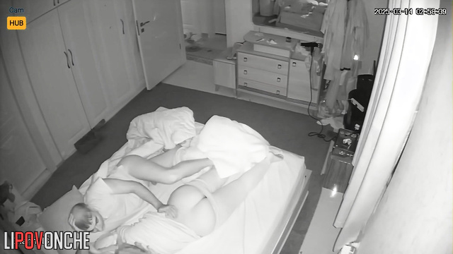When his wife sleeps he finds her body even more seductive