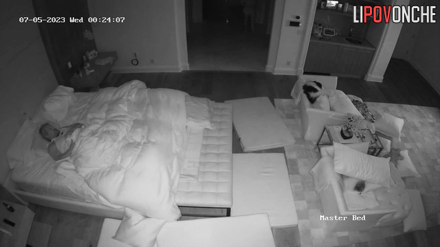 Satisfying her husband at night is her job, spy cam
