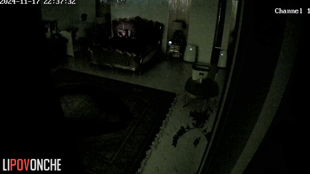 They don't yet know that there is a hidden camera in their bedroom