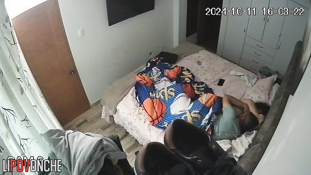 Fuck is what she loves most before bed, spy camera