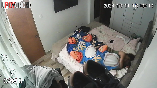 Fuck is what she loves most before bed, spy camera