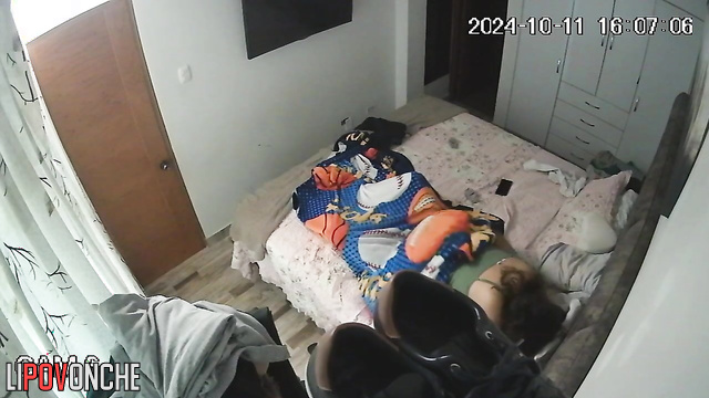 Fuck is what she loves most before bed, spy camera