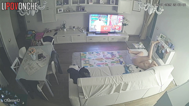 They like to do this just on the couch, hidden cam